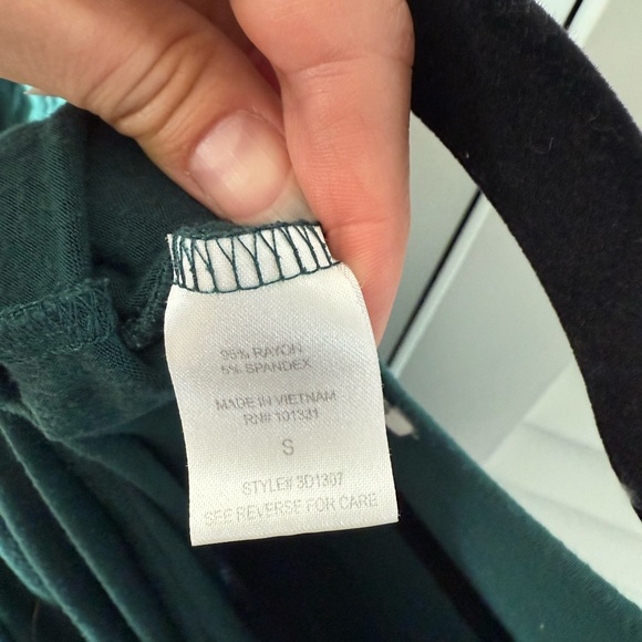 Charlotte Russe Green 3/4 Sleeve Dresss Size‎ S - Picture 3 of 4